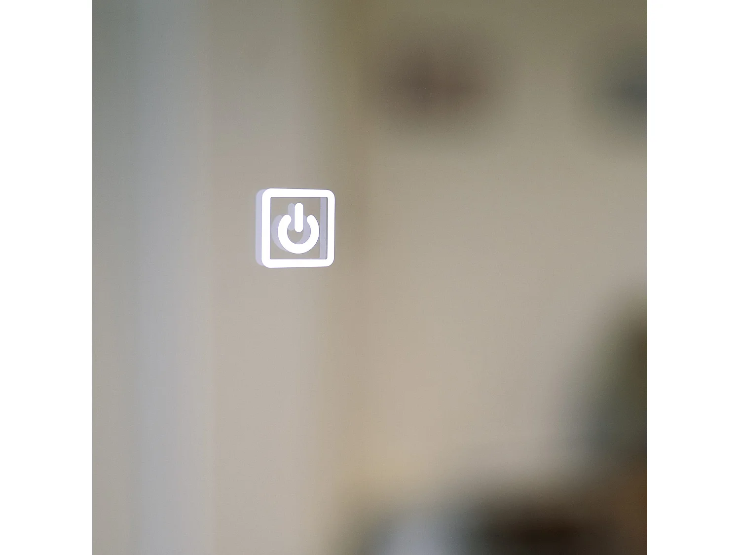 Miroir À Led 80X60 Tactile Avec Montre Digitale Et Miroir Grossissant