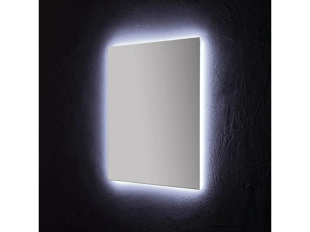 Miroir De Salle De Bain 80X70 Cm Avec Rétro-Éclairage À Leds
