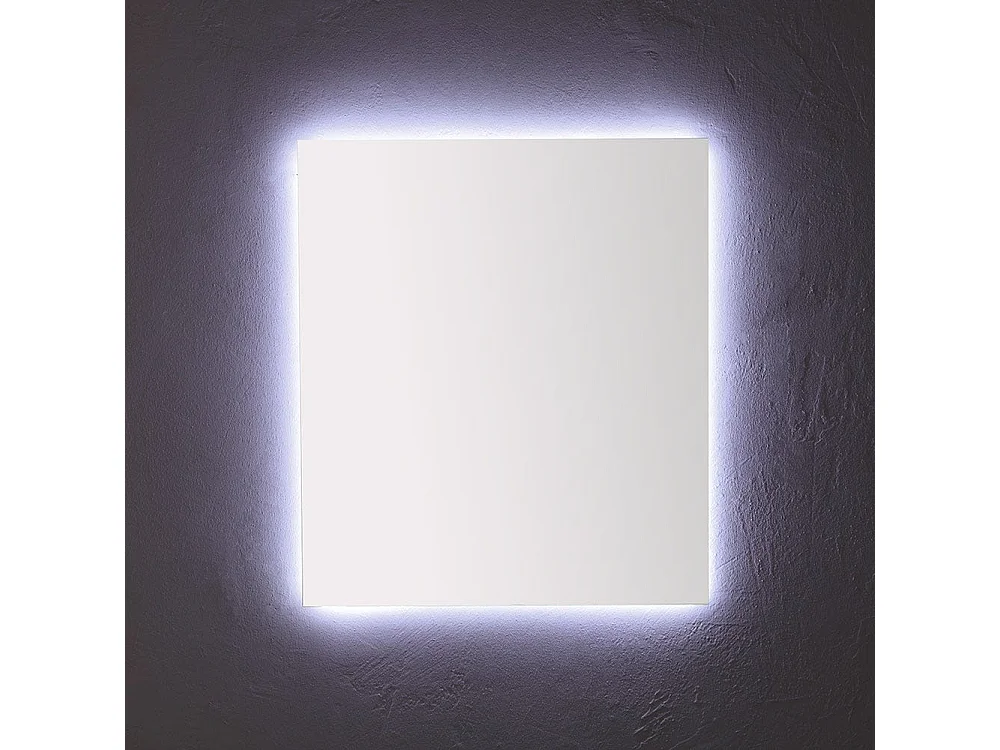 Miroir De Salle De Bain 80X70 Cm Avec Rétro-Éclairage À Leds