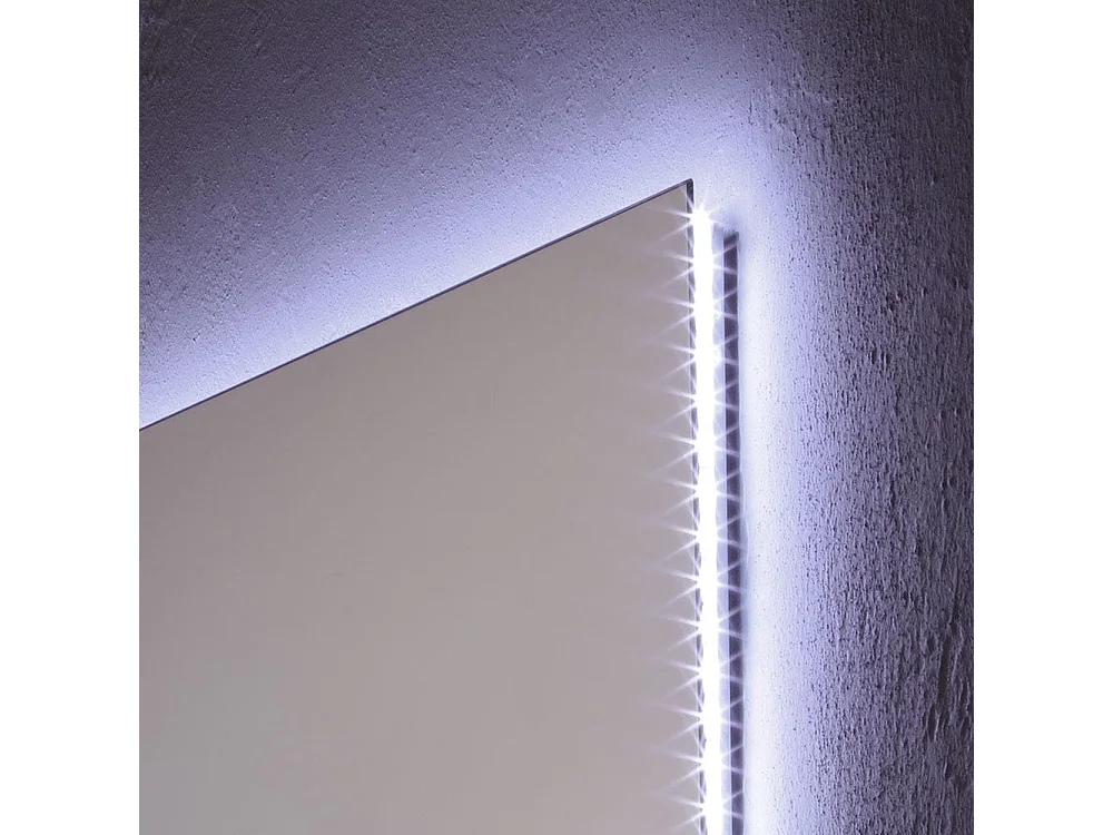 Miroir De Salle De Bain 80X70 Cm Avec Rétro-Éclairage À Leds