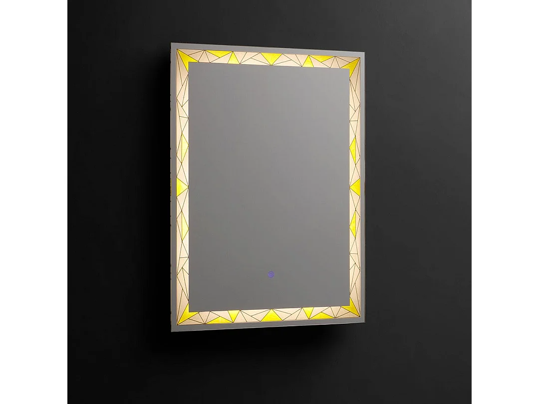 Miroir Mural Rectangulaire Éclairé Par Led 60X80