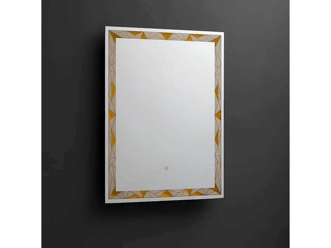 Miroir Mural Rectangulaire Éclairé Par Led 60X80