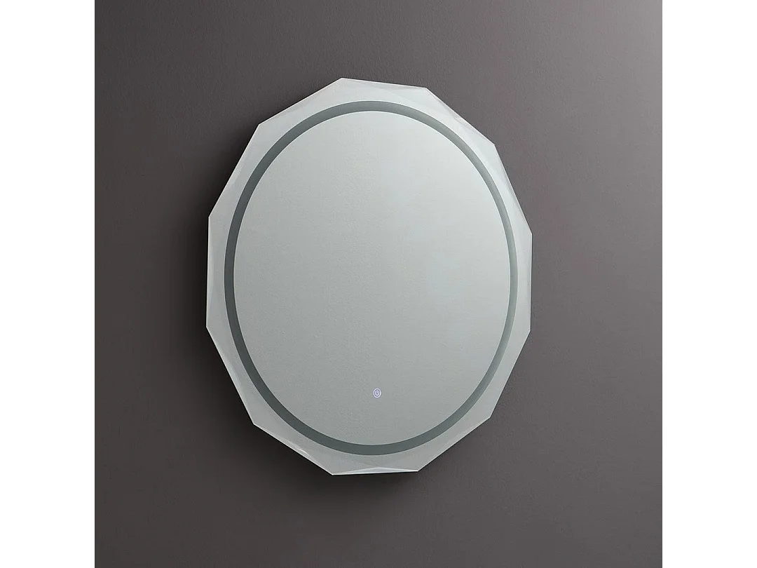 Miroir À Facettes Rond 75Cm