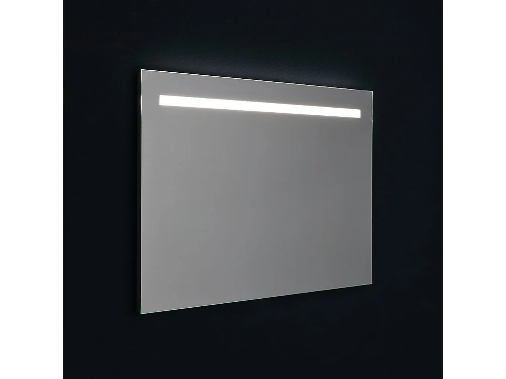 Miroir 90X60 Retro-Éclairé Avec Bande Led En Haut