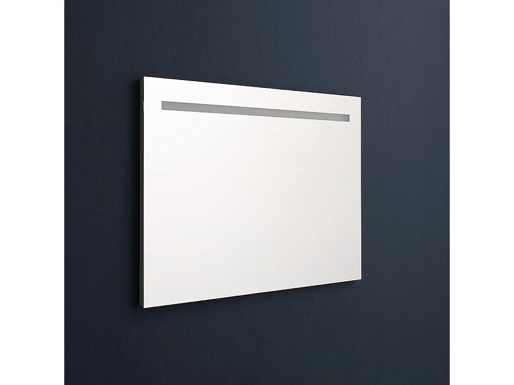 Miroir 90X60 Retro-Éclairé Avec Bande Led En Haut