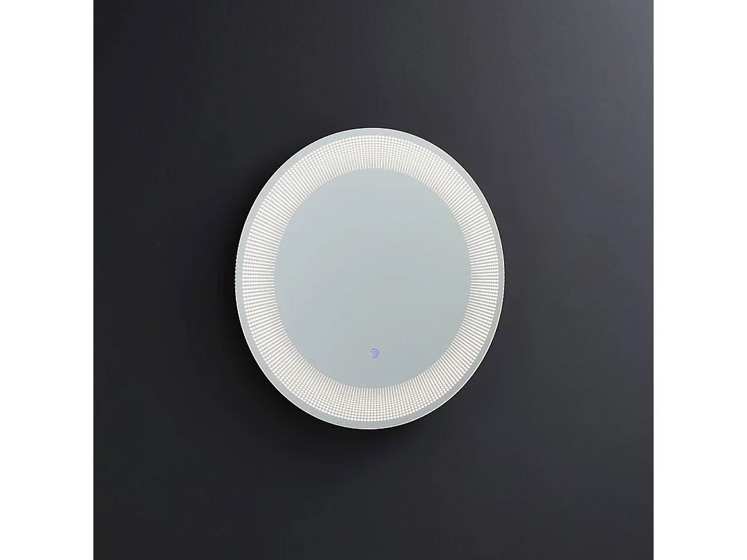 Miroir Rond 60 Cm Éclairage Led Touch