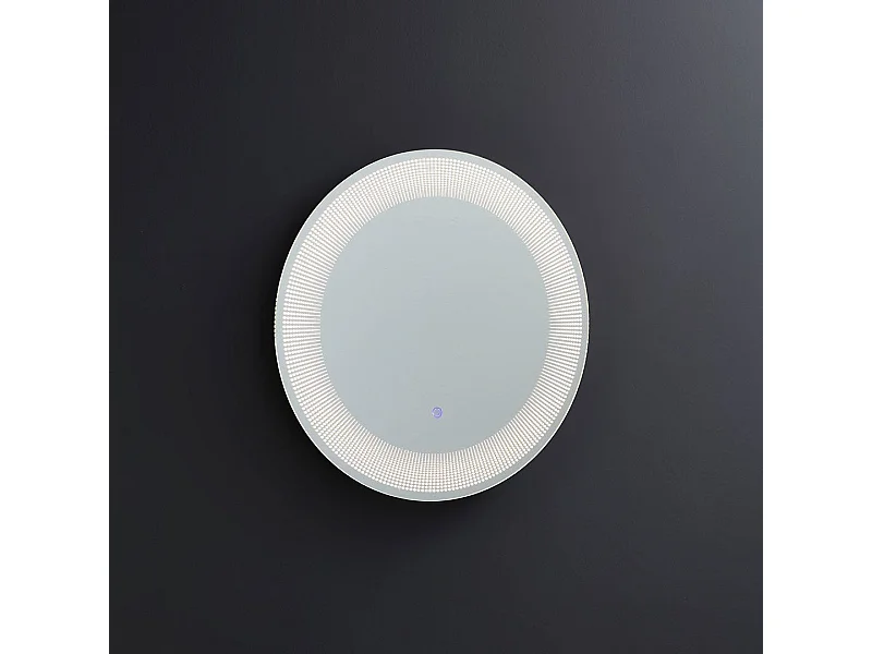 Miroir Rond 60 Cm Éclairage Led Touch