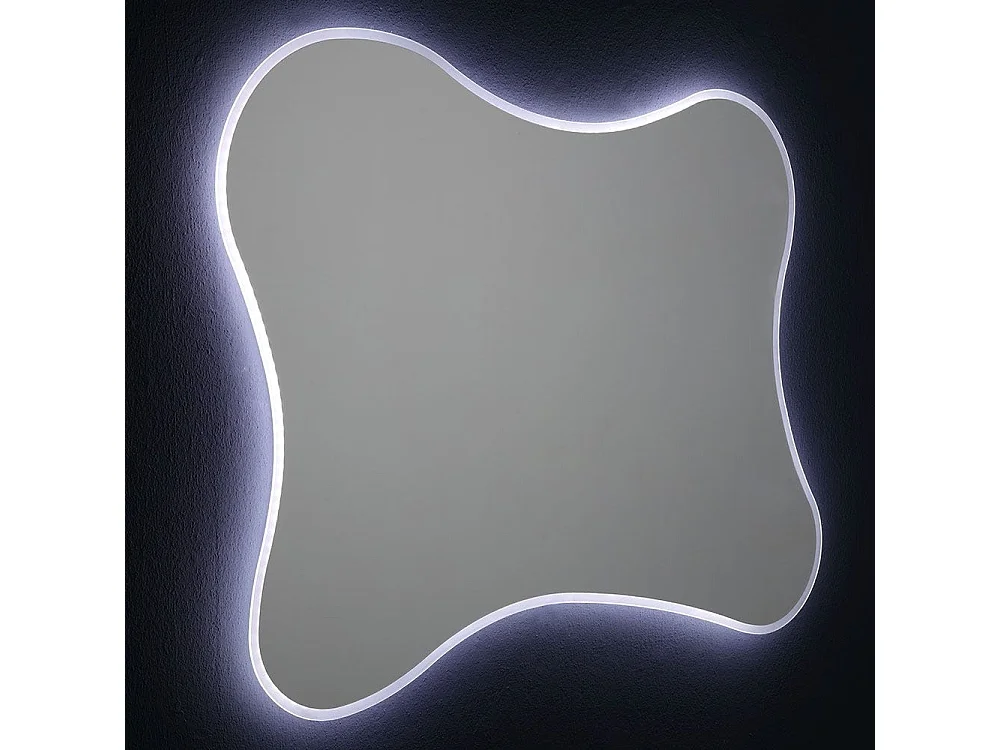 Miroir Biseauté +  Cadre Rétroéclairé Avec Led 120X90