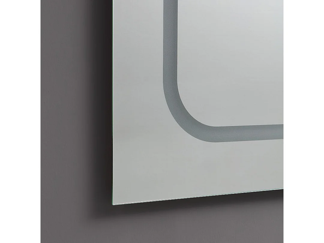 Miroir Rectangulaire 180X80 Rétro-Éclairé Par Des Bandes Led