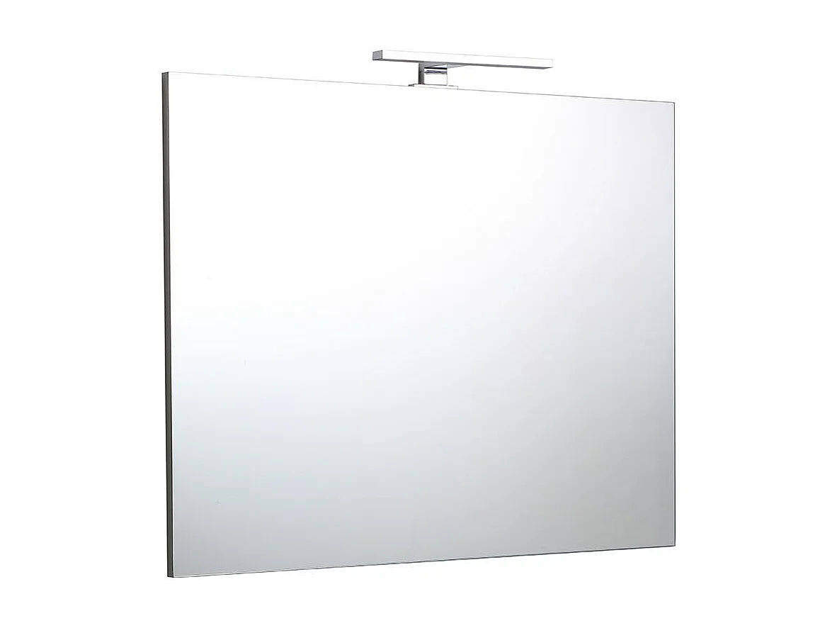 Miroir De Salle De Bains Affleurant 90 X 70 Cm Avec Éclairage Reversible Led Light