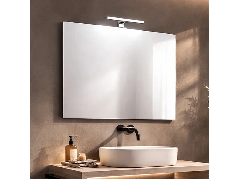 Miroir De Salle De Bains Réversible À Led Réversible 80X70 Cm
