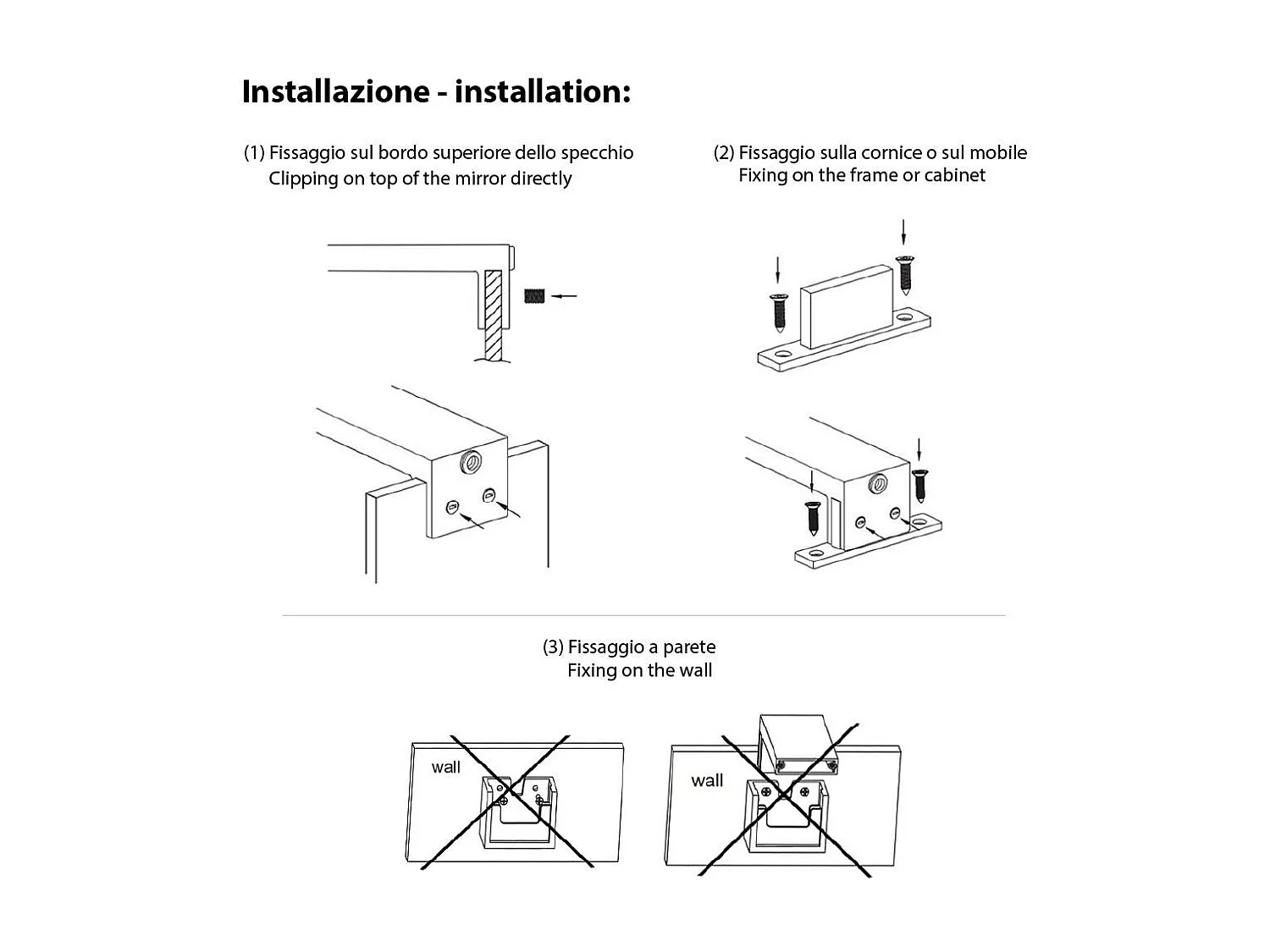 Lampe Avec Led De 30 Cm Pour Miroir De Salle De Bain