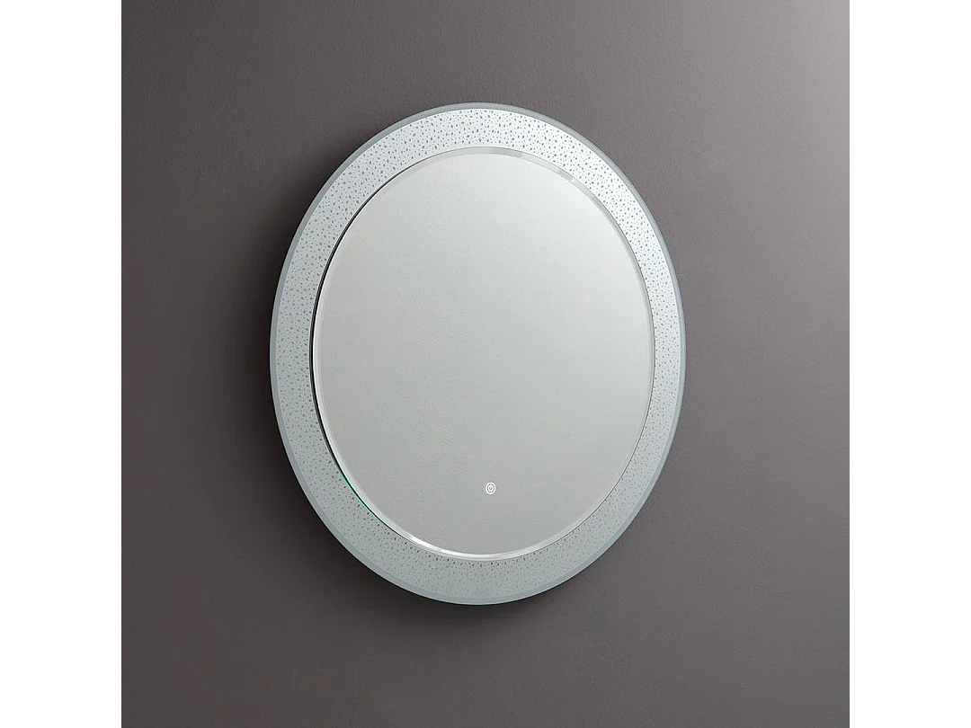 Miroir Rond De 80 Cm Avec Éclairage Led Intégré