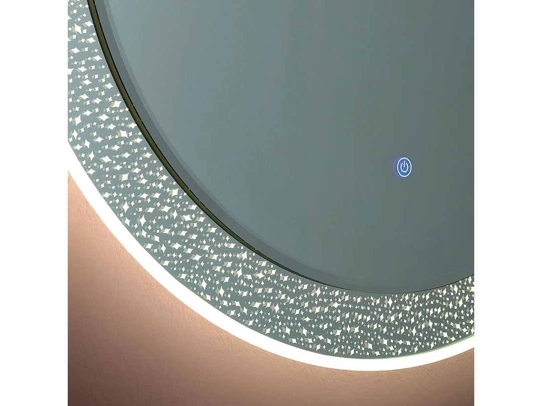 Miroir Rond De 80 Cm Avec Éclairage Led Intégré