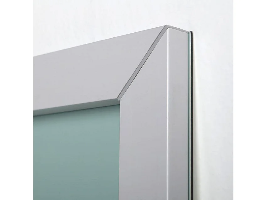 Miroir De Salle De Bains Affleurant Réversible 60X70 Métallique Avec Lampe À Leds