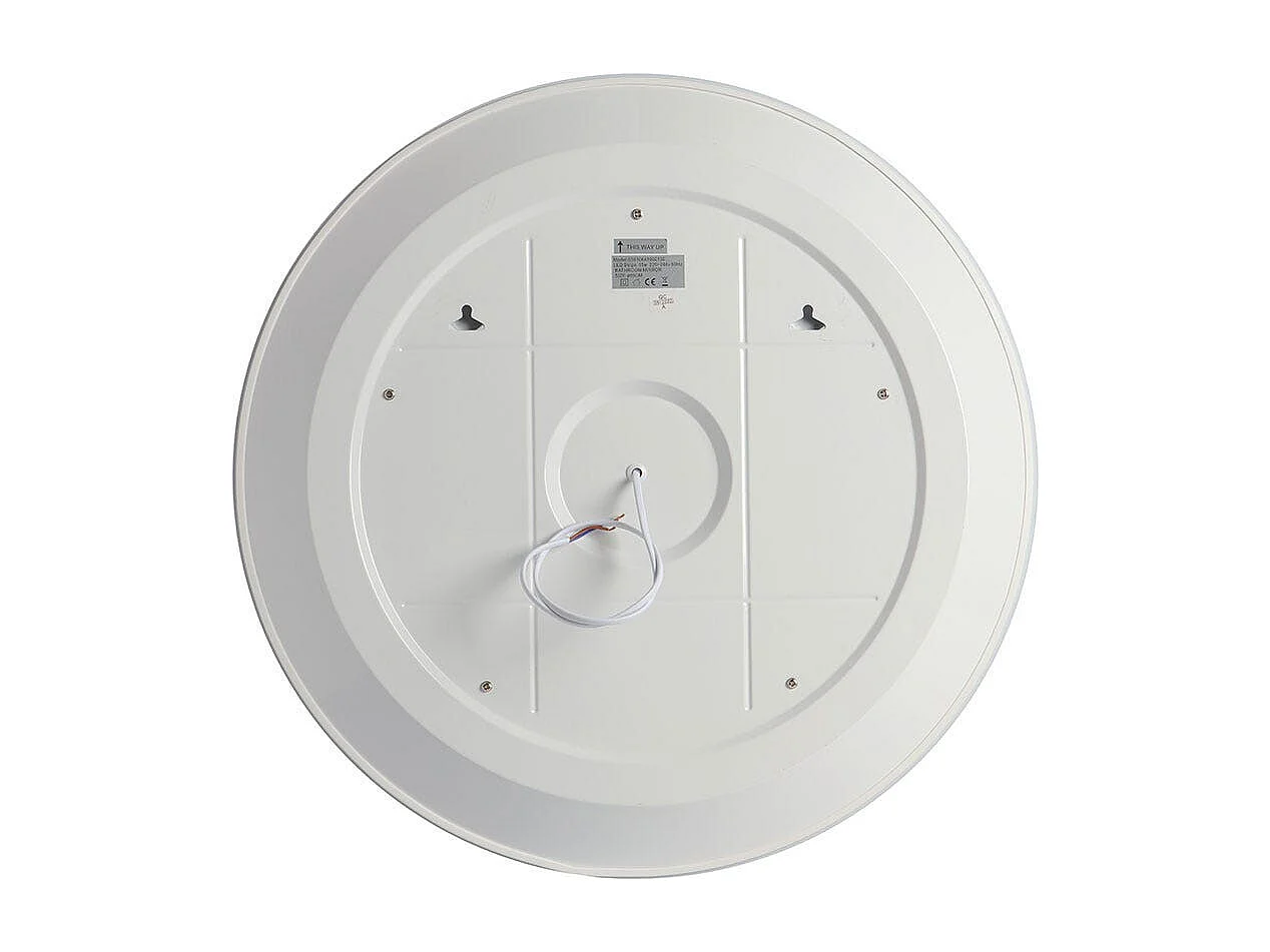 Miroir Rond Rétro-Éclairé De 60 Cm Avec Inserts Colorés