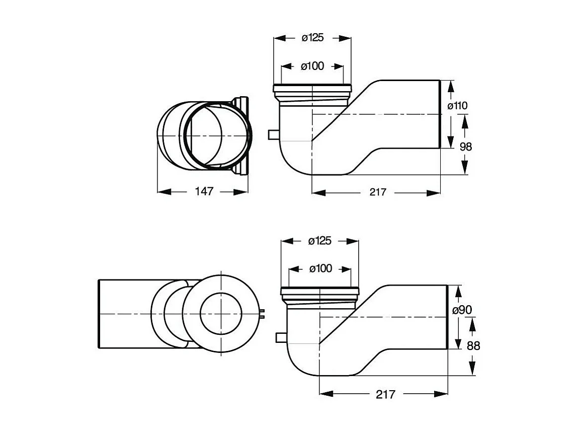Courbe Technique Avec La Decharge 110 Mm