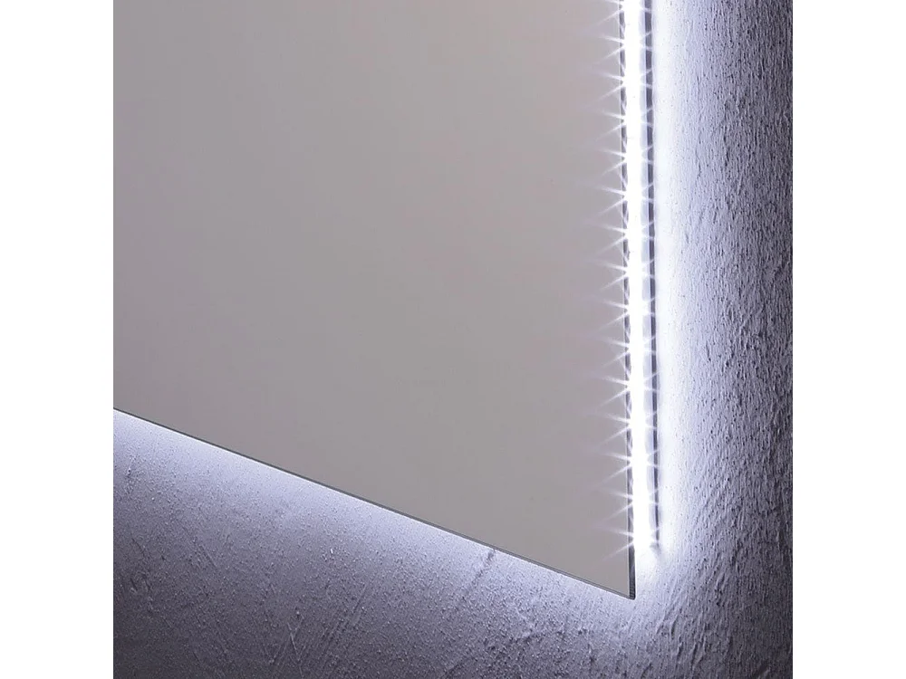 Miroir De Salle De Bain 70X60 Cm Avec Rétro-Éclairage Led