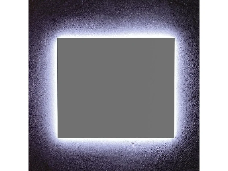 Miroir De Salle De Bain 70X60 Cm Avec Rétro-Éclairage Led