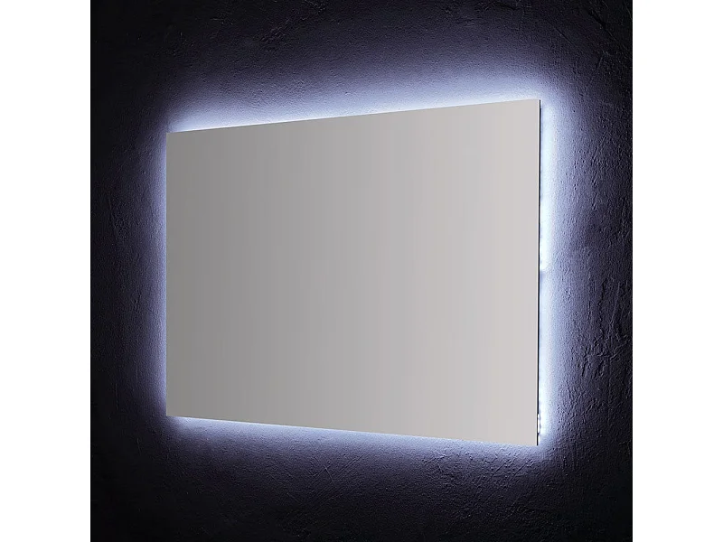 Miroir De Salle De Bain 120X70 Cm Avec Rétro-Éclairage À Leds