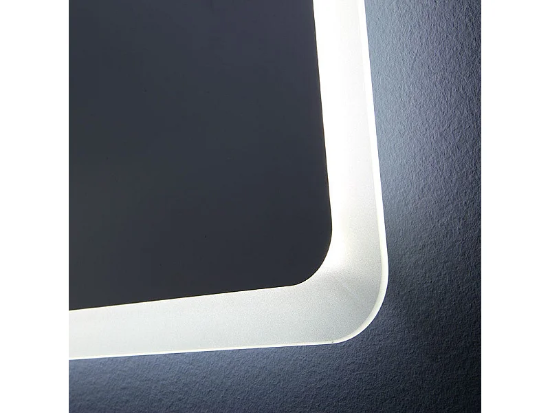 Miroir Angles Arrondis Éclairé Avec Led 60 X 60 Cm | Dallas