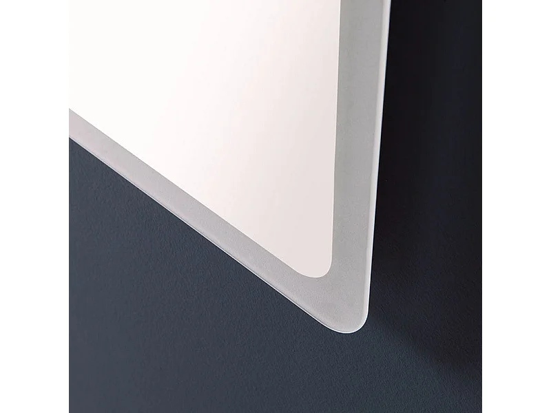 Miroir Angles Arrondis Éclairé Avec Led 60 X 60 Cm | Dallas