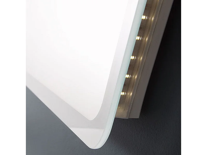 Miroir Angles Arrondis Éclairé Avec Led 60 X 60 Cm | Dallas