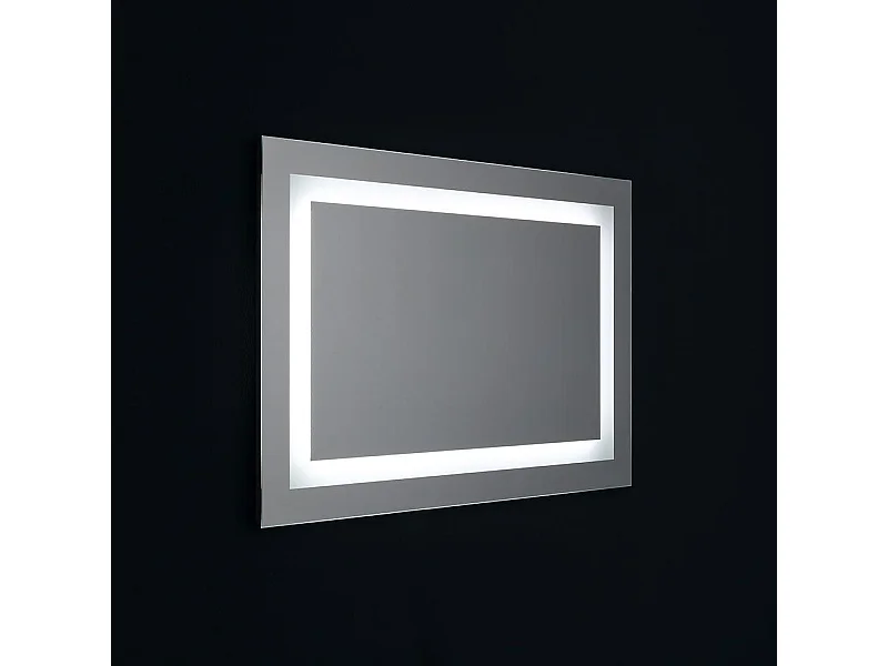 Miroir Pour Salle De Bain 90X60 Avec Led Réversible + Allumage Touch