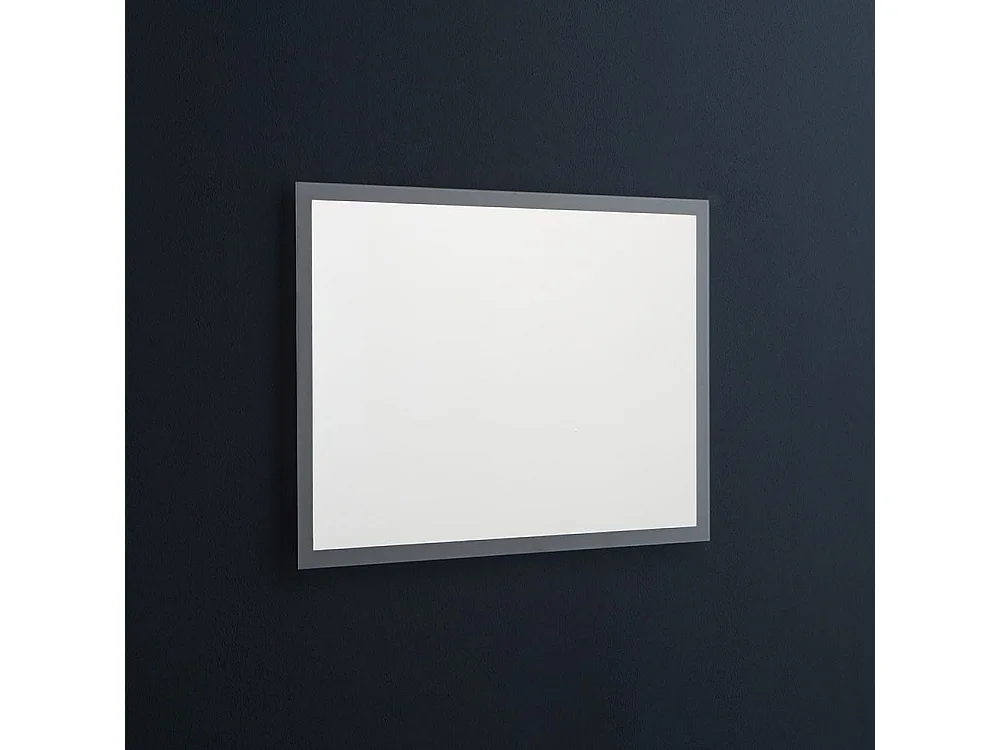 Miroir Avec Cadre Rétroéclairé Avec Led 80X60 Cm Réversible