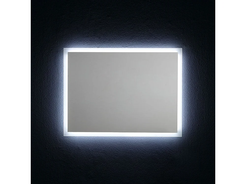 Miroir Avec Cadre Rétroéclairé Avec Led 80X60 Cm Réversible