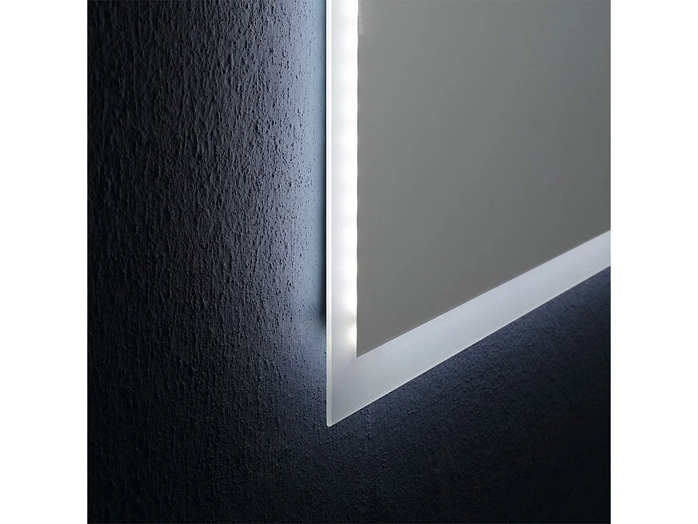 Miroir Avec Cadre Rétroéclairé Avec Led 80X60 Cm Réversible