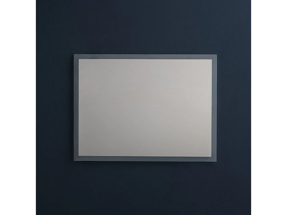 Miroir Avec Cadre Rétroéclairé Avec Led 80X60 Cm Réversible