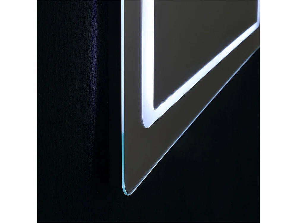 Miroir 100X70 De Salle De Bain Rétroéclairé Avec Led Réversible