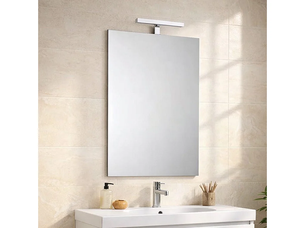 Miroir De Salle De Bain Simple Avec Éclairage De 45 Cm X 90 Cm