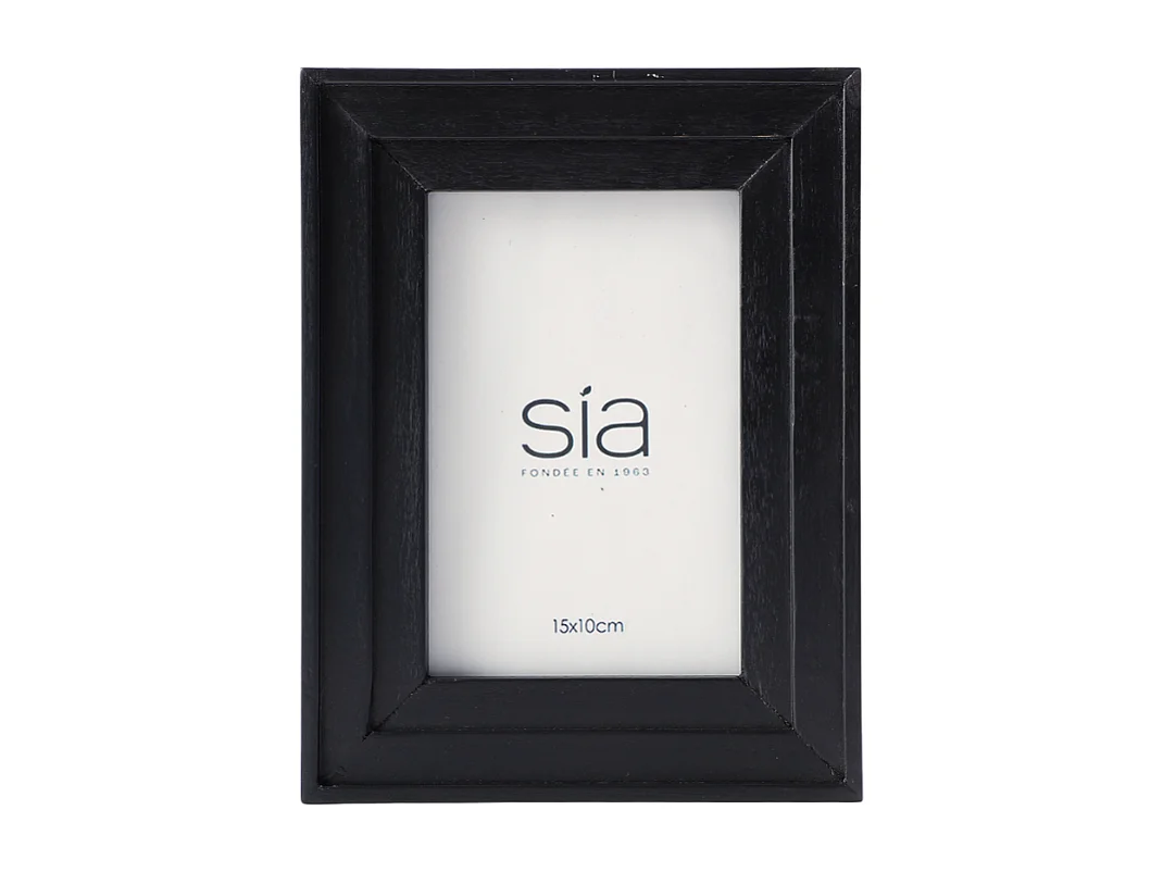 Cadre Photo Haiku en pin noir 10x15 - Noir