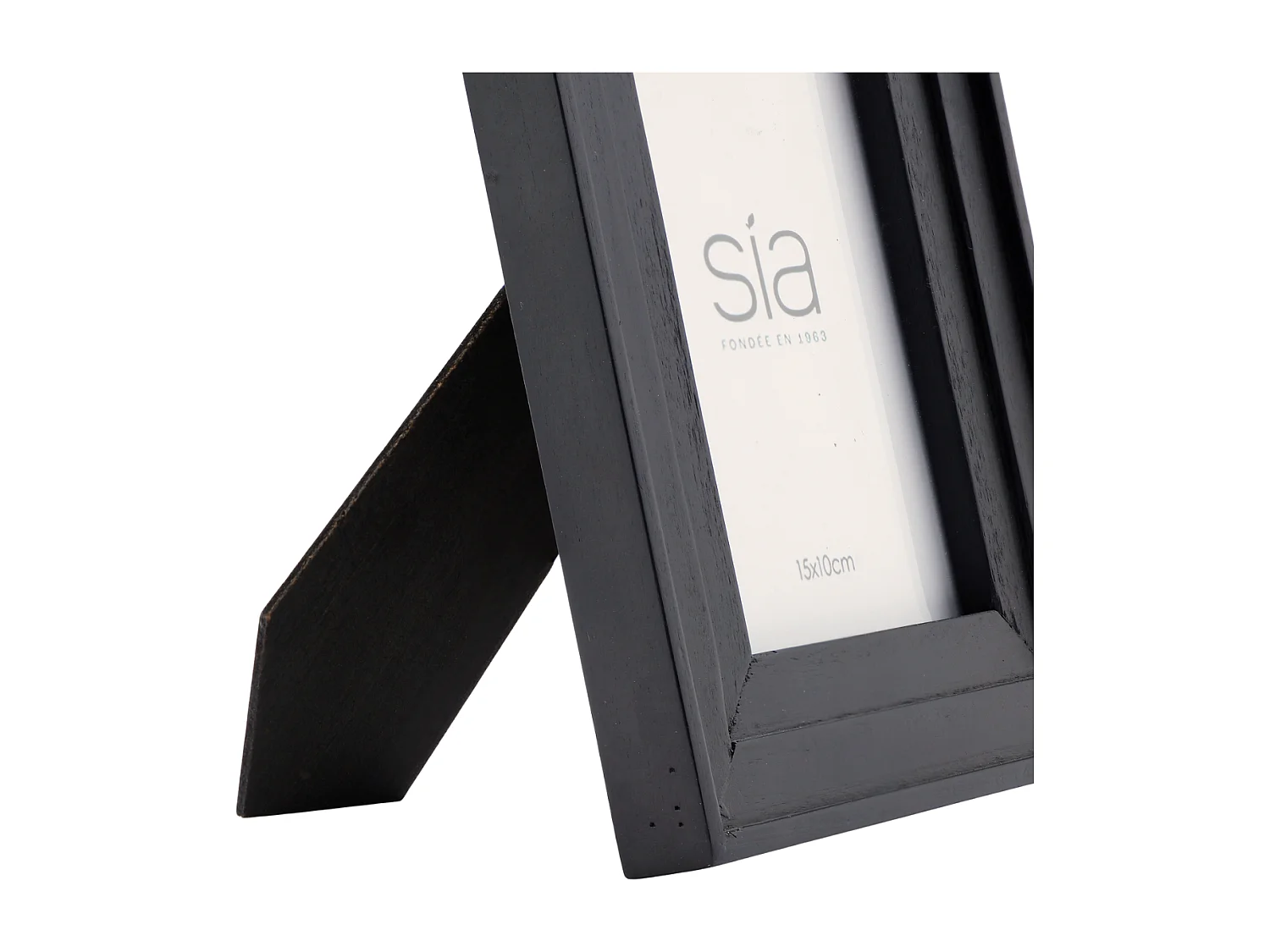 Cadre Photo Haiku en pin noir 10x15 - Noir