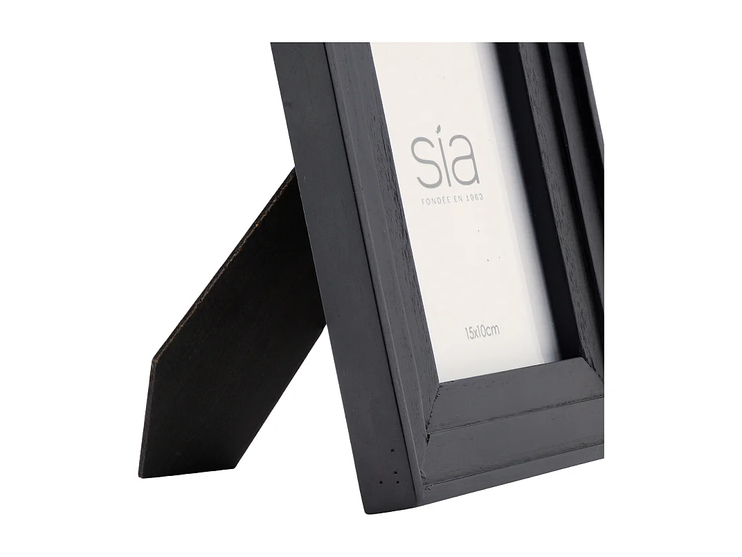 Cadre Photo Haiku en pin noir 10x15 - Noir