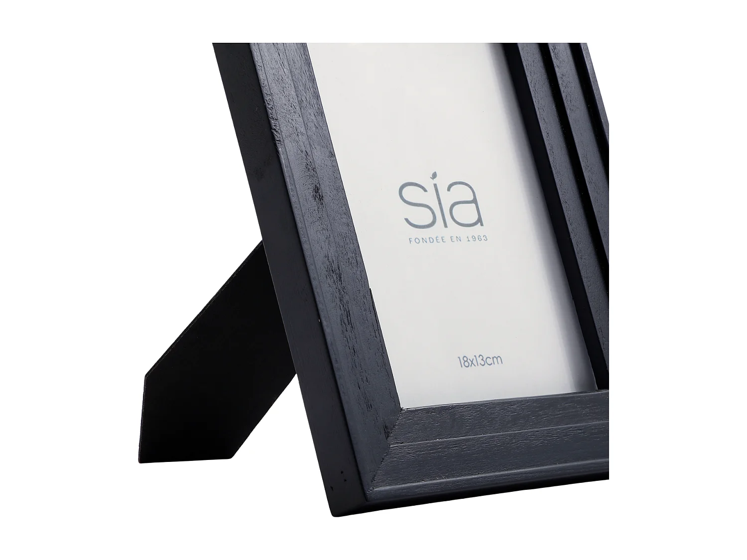 Cadre Photo Haiku en pin noir 13x18 - Noir