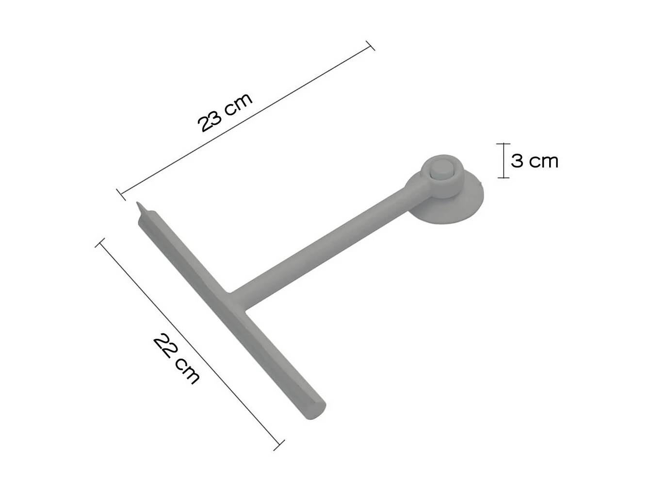 Fixation De La Ventouse De La Raclette De Douche Couleur Colombe | Sandalo