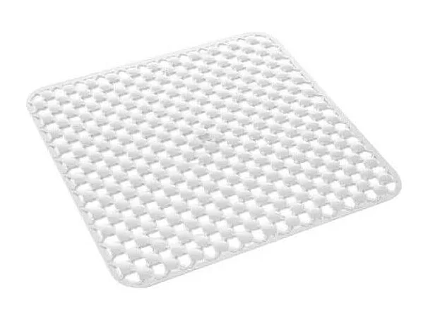 Slip Mat Douche Modèle Geo 53X53 Cm Blanc