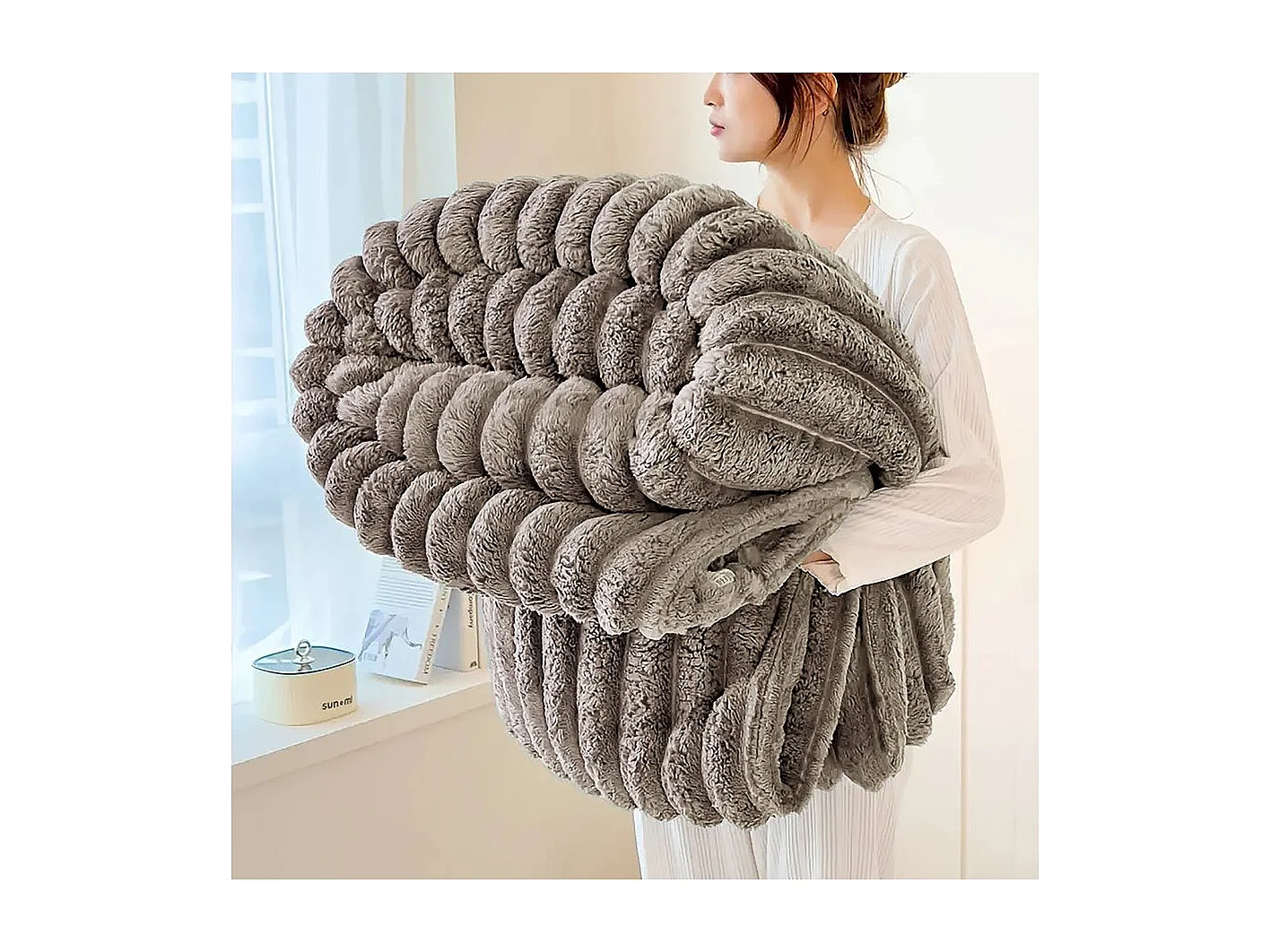 Plaid - 1.00 x 1.50 m - Gris