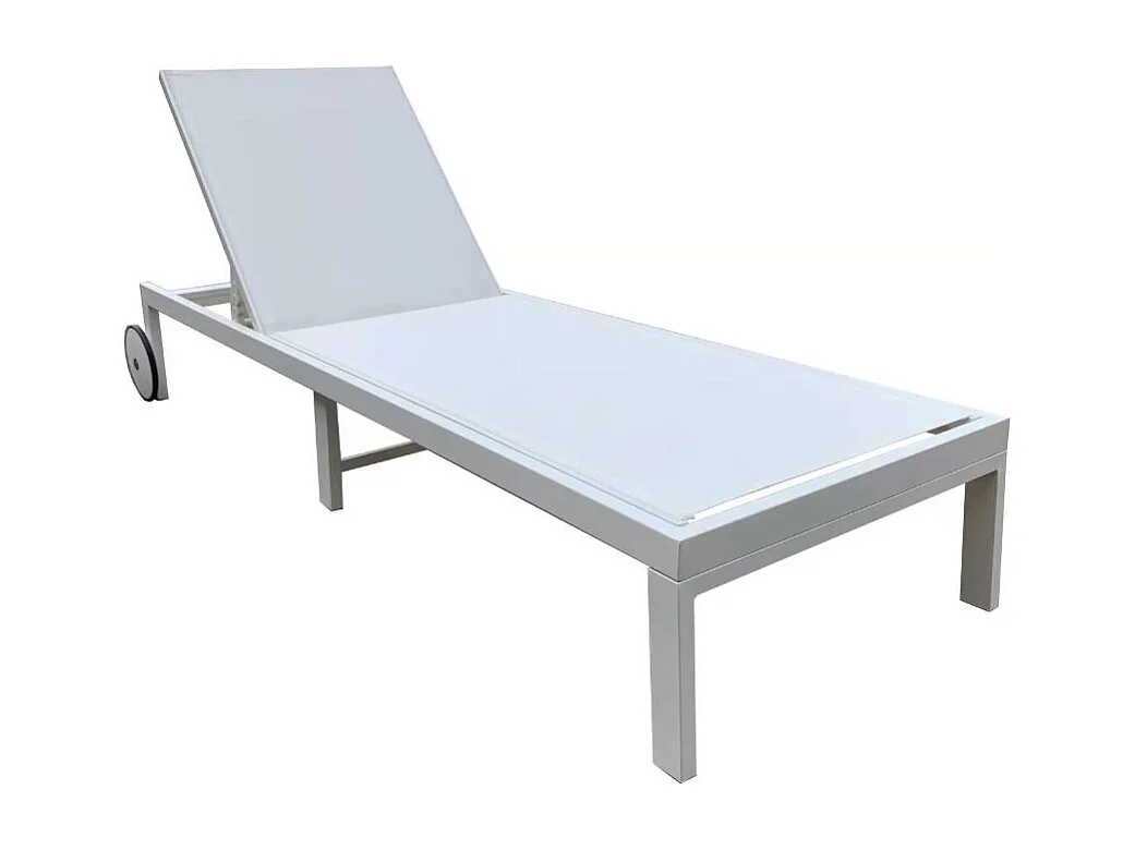 Espreguiçadeira de jardim ou piscina MAUI Branca