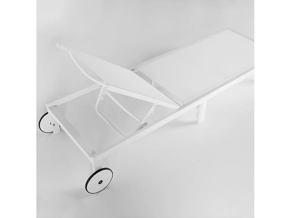 Espreguiçadeira de jardim ou piscina MAUI Branca