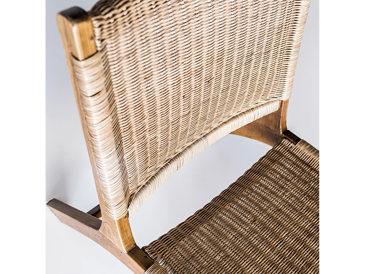 Silla de Teca y Ratán Natural HABANA