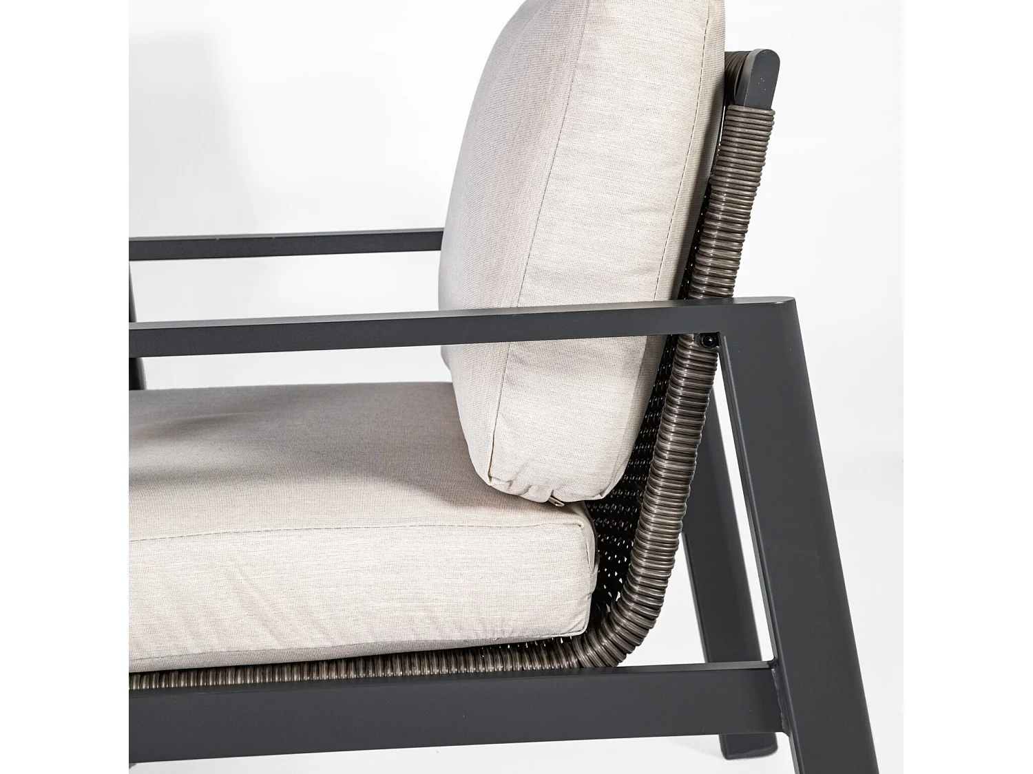 Conjunto de jantar de jardim ONIX 7 peças Antracite