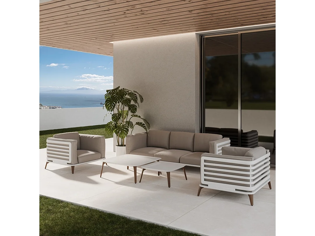 Conjunto de jardín FERRARI Blanco