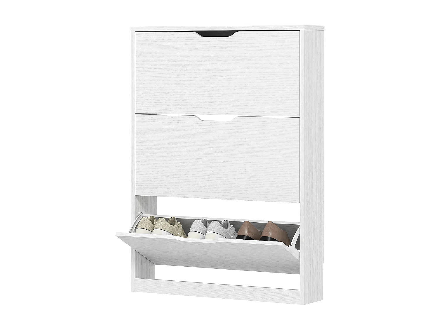 Scarpiera salvaspazio slim con 3 ante a ribalta scarpiera ingresso