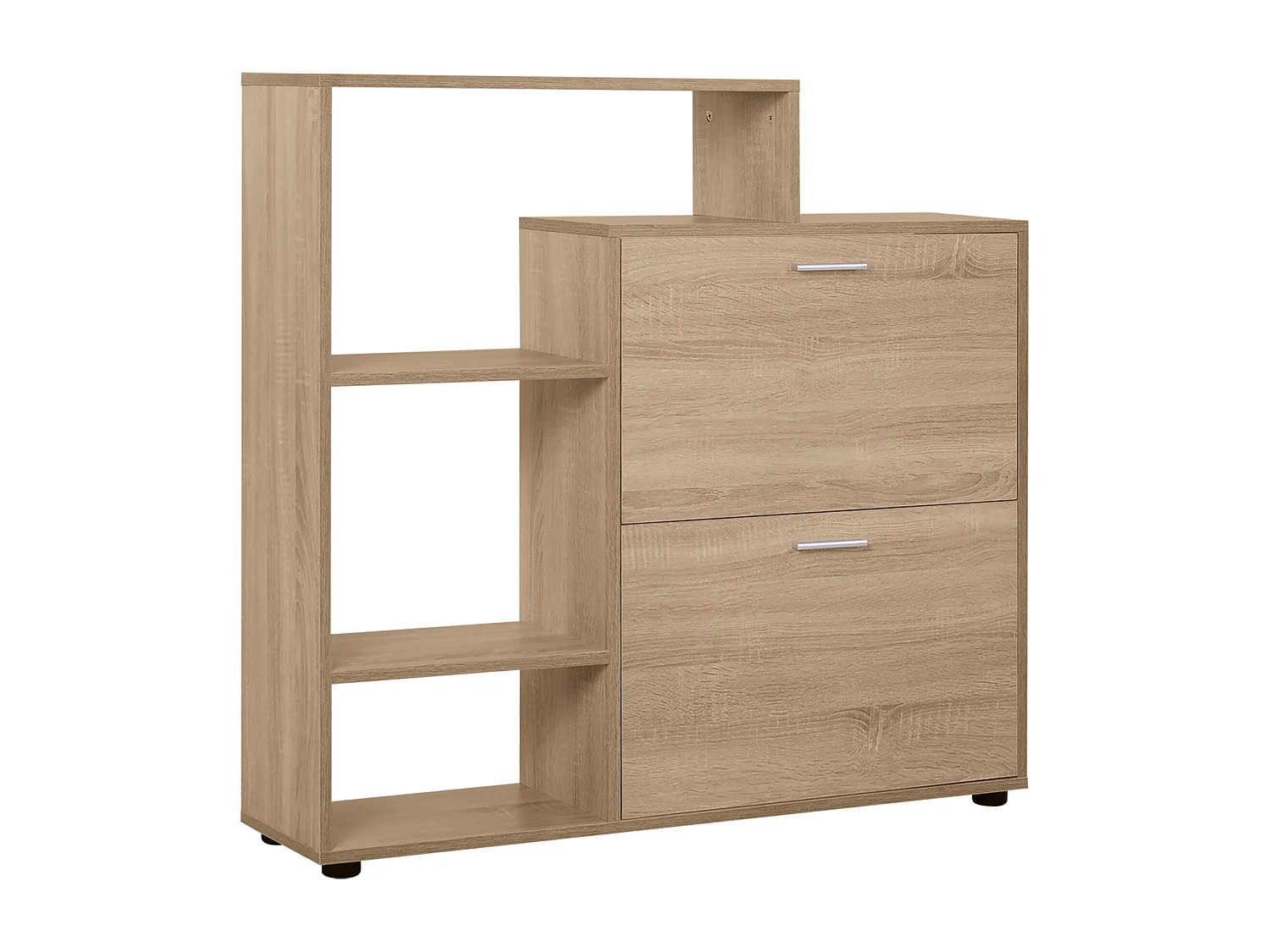 Scarpiera salvaspazio moderna 20 paia color legno