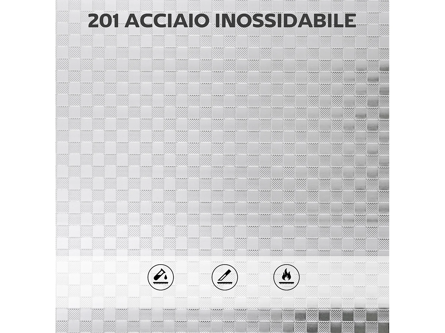 Carrello da cucina a 4 livelli con 2 ripiani regolabili e bordi rialzati