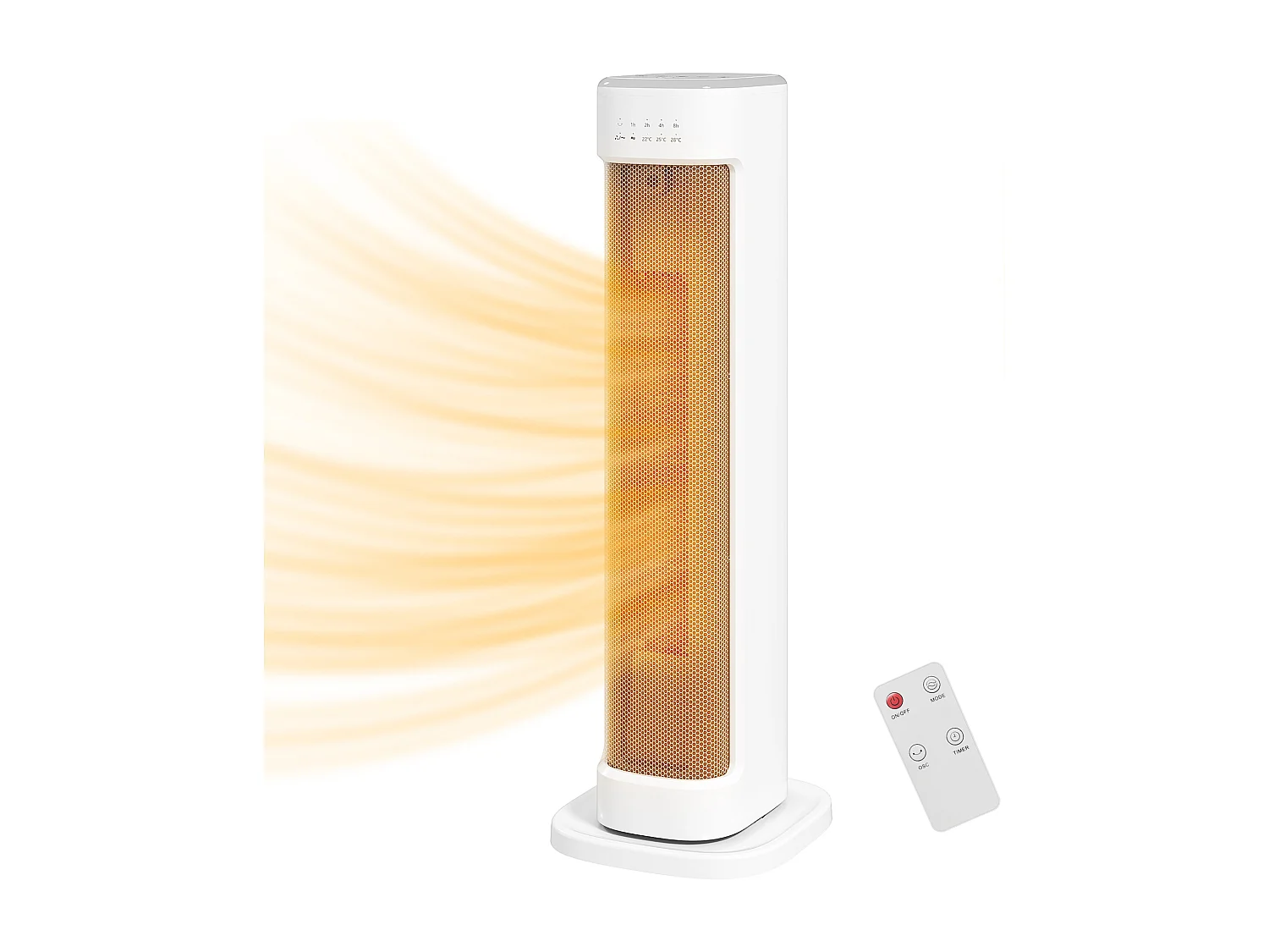 Stufa elettrica ceramico 2000w con 3 temperature regolabili stufetta elettrica